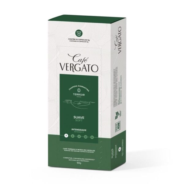 Kit 10 Cápsulas Café Vergato Suave para Nespresso